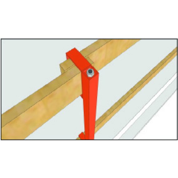 Temporary Handrail for wood systems