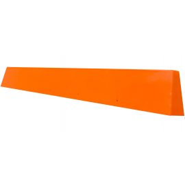 Safeline-FP's Rebar Protector sits against a white background. The orange construction material sits at an angle for a defined view of the passive fall protection accessory.